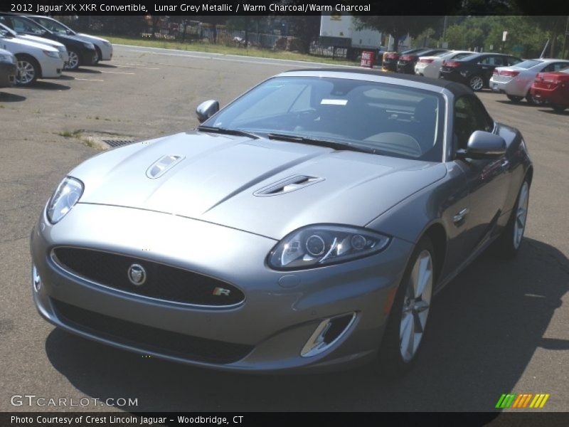 Lunar Grey Metallic / Warm Charcoal/Warm Charcoal 2012 Jaguar XK XKR Convertible