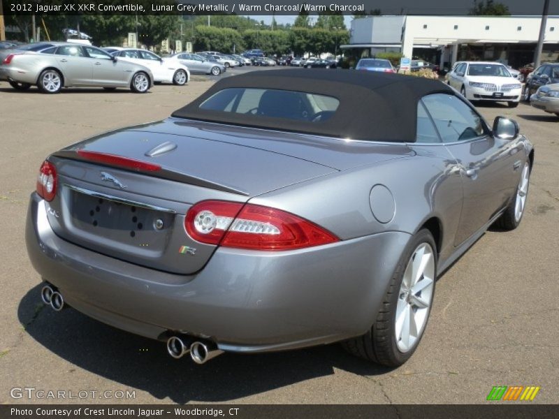 Lunar Grey Metallic / Warm Charcoal/Warm Charcoal 2012 Jaguar XK XKR Convertible