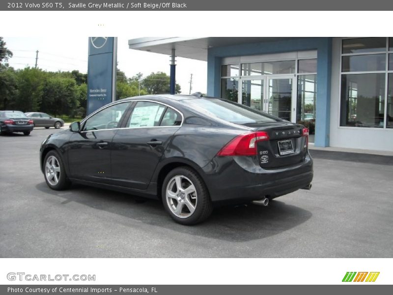 Saville Grey Metallic / Soft Beige/Off Black 2012 Volvo S60 T5