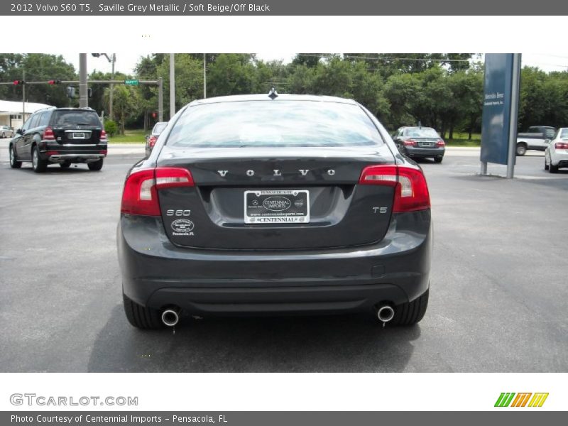 Saville Grey Metallic / Soft Beige/Off Black 2012 Volvo S60 T5