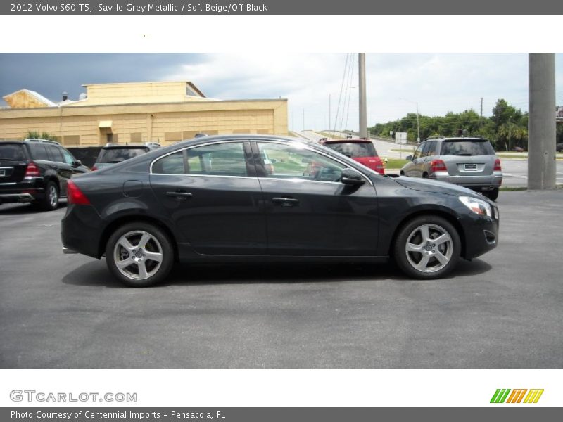 Saville Grey Metallic / Soft Beige/Off Black 2012 Volvo S60 T5
