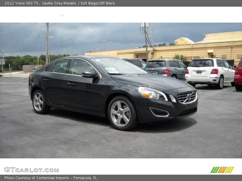 Saville Grey Metallic / Soft Beige/Off Black 2012 Volvo S60 T5