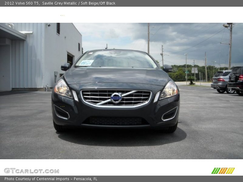 Saville Grey Metallic / Soft Beige/Off Black 2012 Volvo S60 T5
