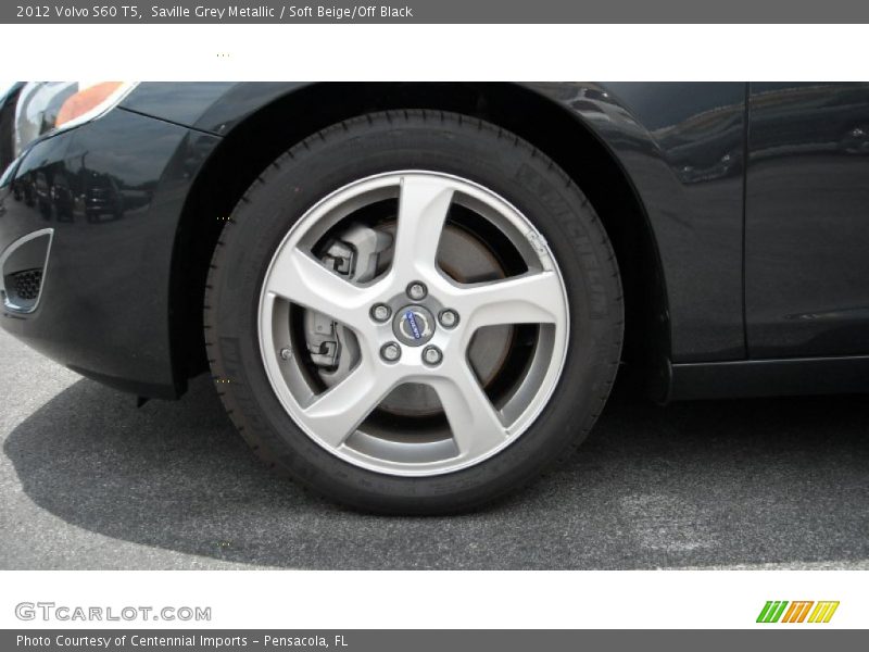 Saville Grey Metallic / Soft Beige/Off Black 2012 Volvo S60 T5