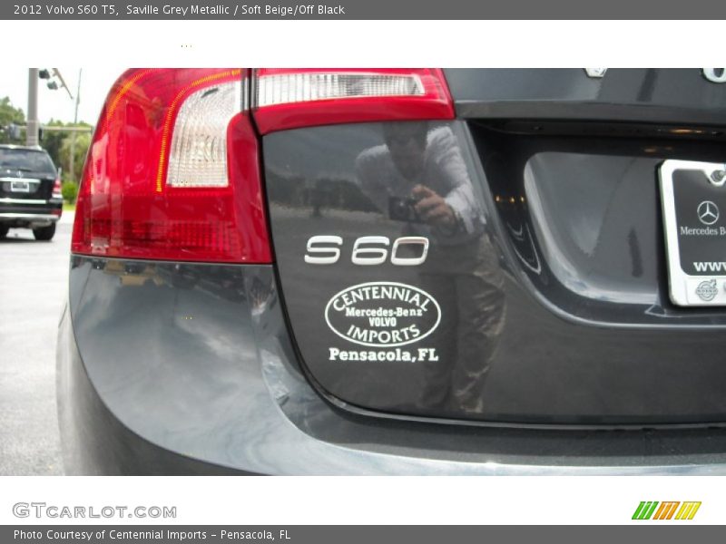 Saville Grey Metallic / Soft Beige/Off Black 2012 Volvo S60 T5