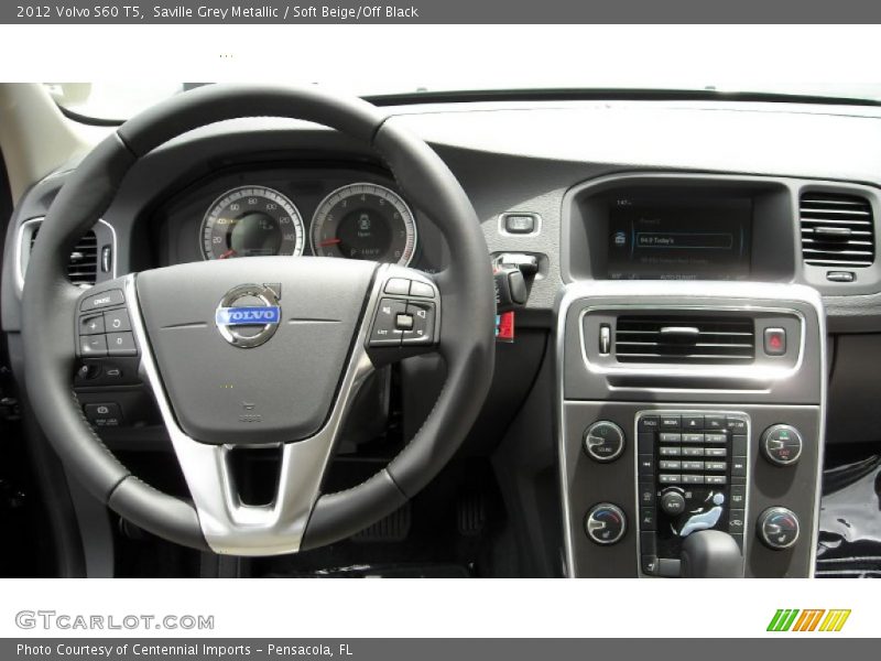 Saville Grey Metallic / Soft Beige/Off Black 2012 Volvo S60 T5
