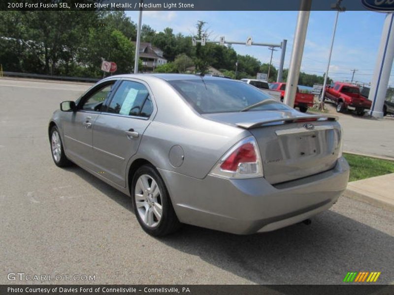 Vapor Silver Metallic / Medium Light Stone 2008 Ford Fusion SEL