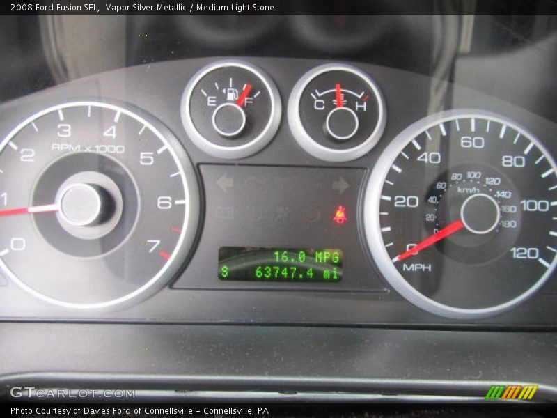 Vapor Silver Metallic / Medium Light Stone 2008 Ford Fusion SEL