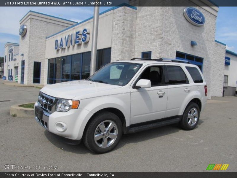 White Suede / Charcoal Black 2010 Ford Escape Limited 4WD