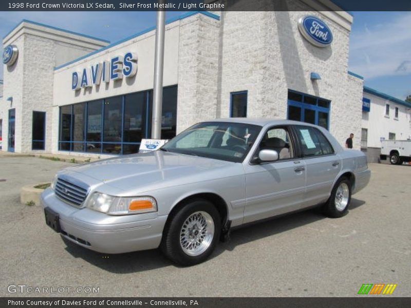 Silver Frost Metallic / Light Graphite 1998 Ford Crown Victoria LX Sedan