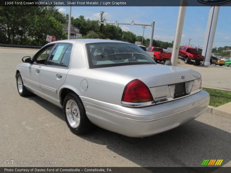 Silver Frost Metallic / Light Graphite 1998 Ford Crown Victoria LX Sedan