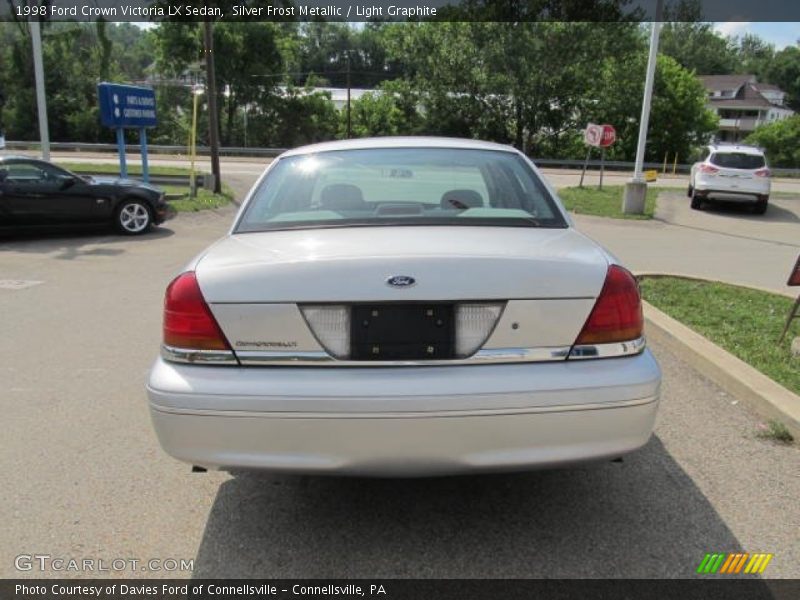 Silver Frost Metallic / Light Graphite 1998 Ford Crown Victoria LX Sedan