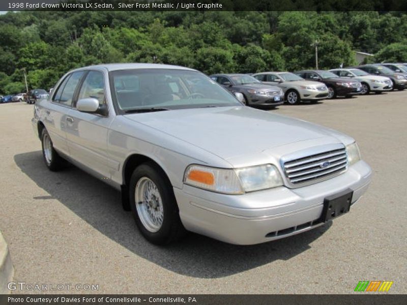 Silver Frost Metallic / Light Graphite 1998 Ford Crown Victoria LX Sedan