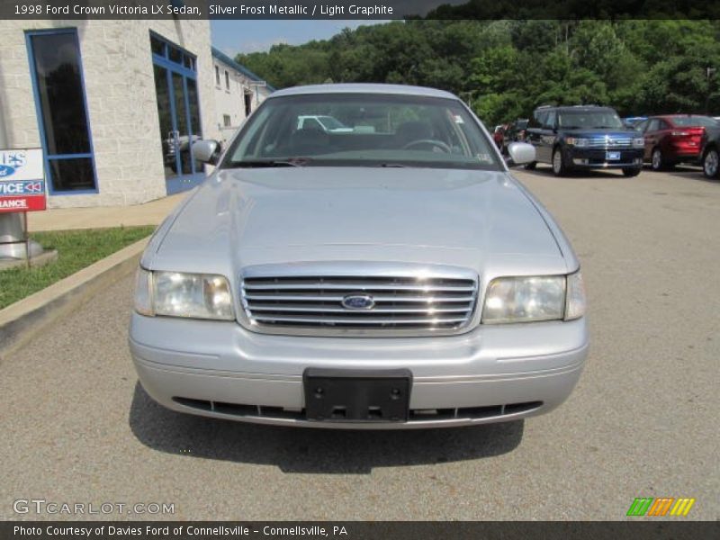 Silver Frost Metallic / Light Graphite 1998 Ford Crown Victoria LX Sedan