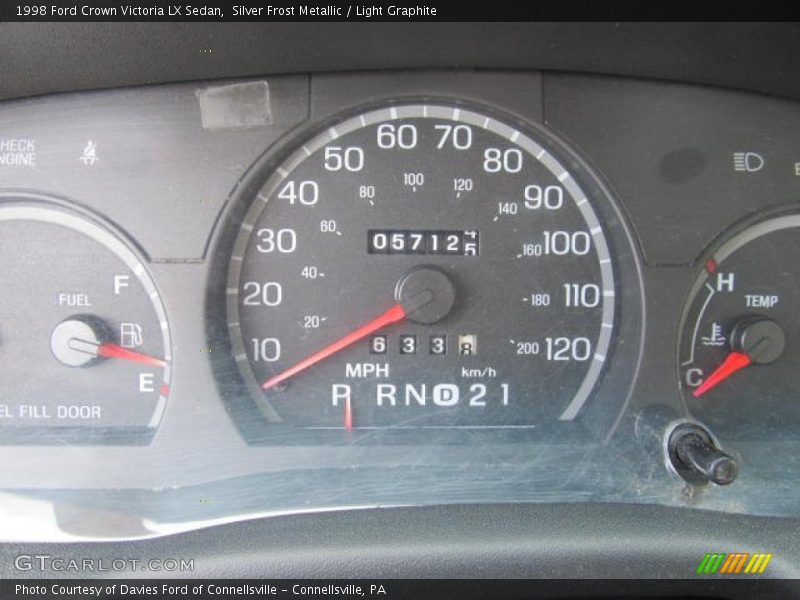 Silver Frost Metallic / Light Graphite 1998 Ford Crown Victoria LX Sedan