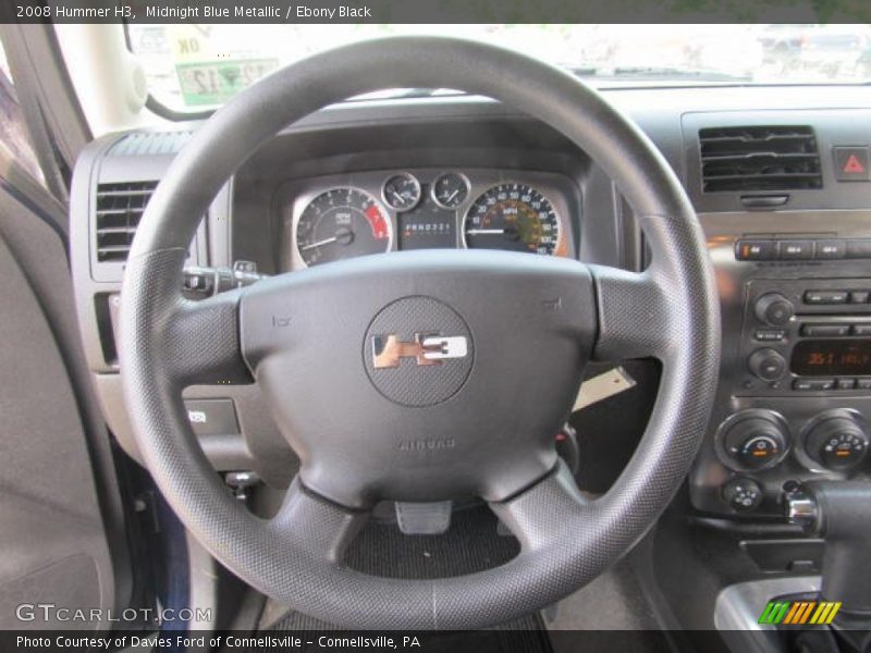Midnight Blue Metallic / Ebony Black 2008 Hummer H3