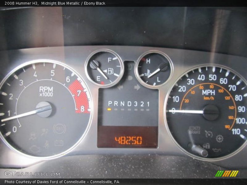 Midnight Blue Metallic / Ebony Black 2008 Hummer H3