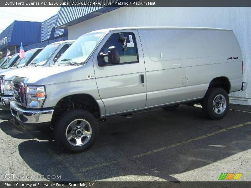 Silver Metallic / Medium Flint 2008 Ford E Series Van E250 Super Duty Cargo 4x4