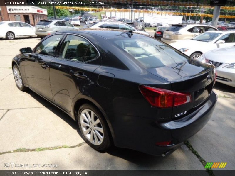 Smoky Granite Mica / Light Gray 2010 Lexus IS 250 AWD