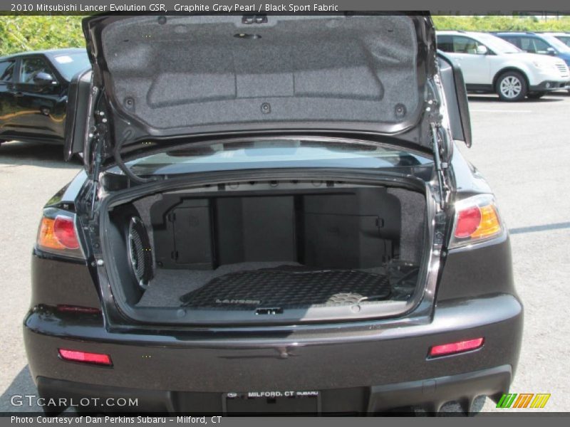 Graphite Gray Pearl / Black Sport Fabric 2010 Mitsubishi Lancer Evolution GSR