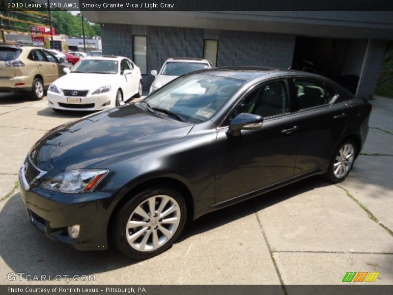 Smoky Granite Mica / Light Gray 2010 Lexus IS 250 AWD