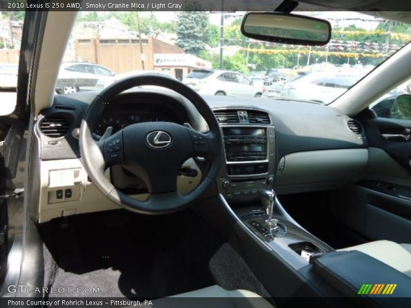 Smoky Granite Mica / Light Gray 2010 Lexus IS 250 AWD