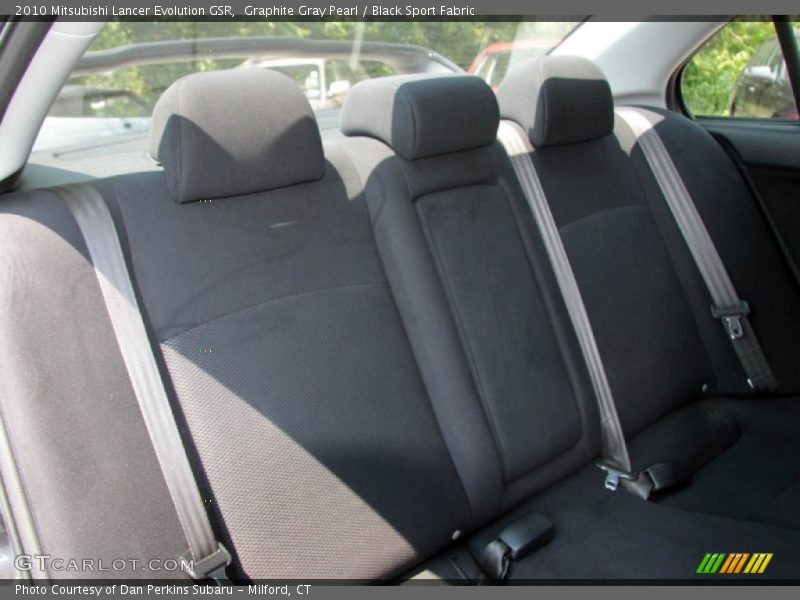 Graphite Gray Pearl / Black Sport Fabric 2010 Mitsubishi Lancer Evolution GSR