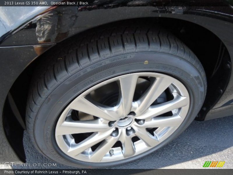 Obsidian Black / Black 2013 Lexus GS 350 AWD