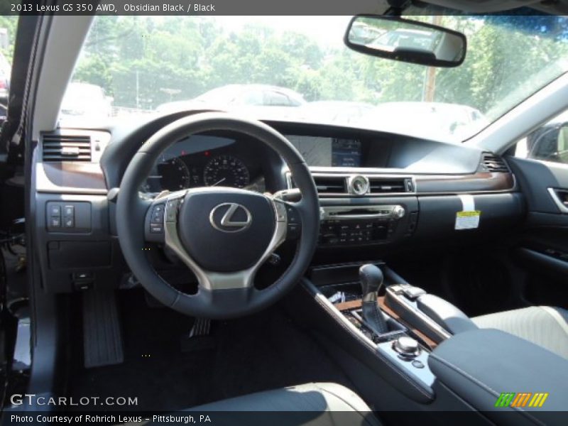 Obsidian Black / Black 2013 Lexus GS 350 AWD