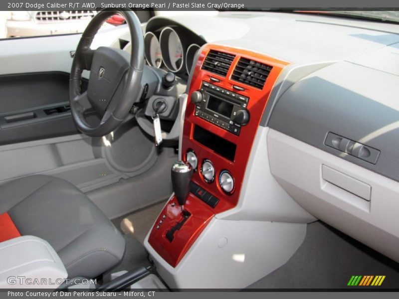 Sunburst Orange Pearl / Pastel Slate Gray/Orange 2007 Dodge Caliber R/T AWD