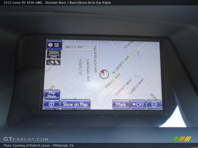 Navigation of 2013 RX 450h AWD