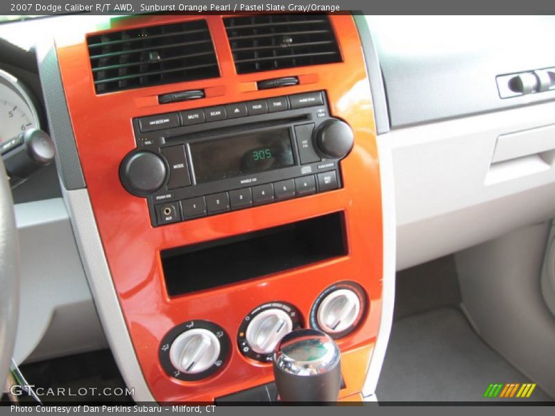 Sunburst Orange Pearl / Pastel Slate Gray/Orange 2007 Dodge Caliber R/T AWD