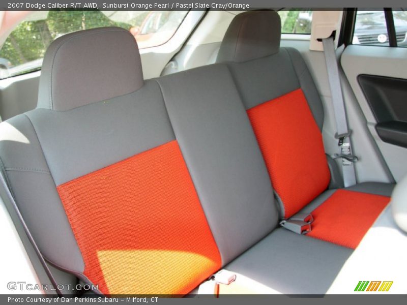 Sunburst Orange Pearl / Pastel Slate Gray/Orange 2007 Dodge Caliber R/T AWD