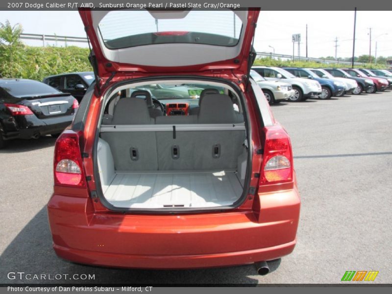 Sunburst Orange Pearl / Pastel Slate Gray/Orange 2007 Dodge Caliber R/T AWD