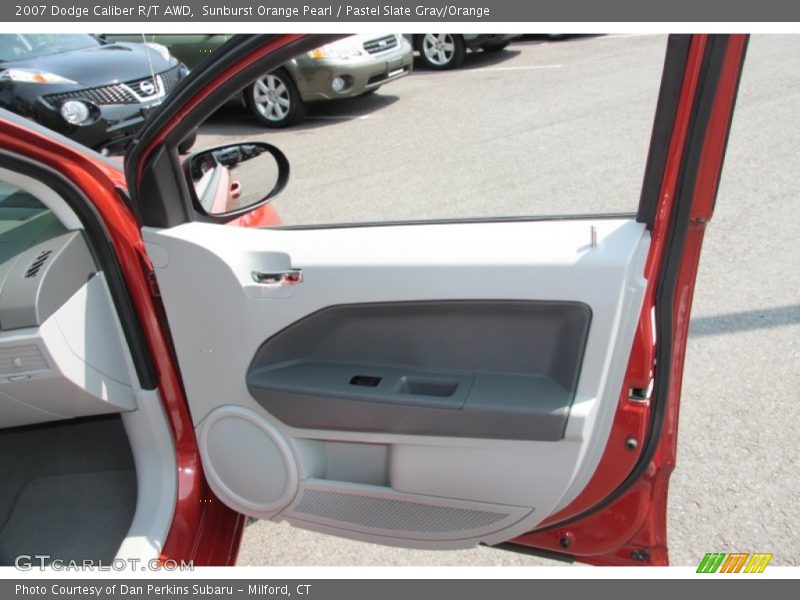 Sunburst Orange Pearl / Pastel Slate Gray/Orange 2007 Dodge Caliber R/T AWD