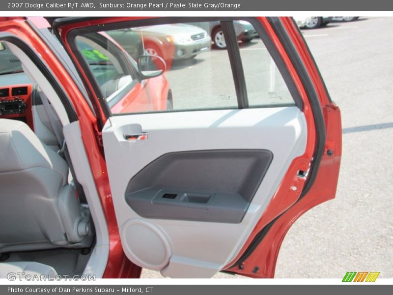 Sunburst Orange Pearl / Pastel Slate Gray/Orange 2007 Dodge Caliber R/T AWD