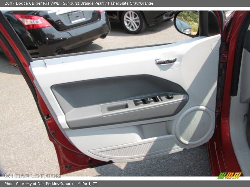 Sunburst Orange Pearl / Pastel Slate Gray/Orange 2007 Dodge Caliber R/T AWD