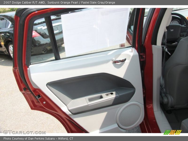 Sunburst Orange Pearl / Pastel Slate Gray/Orange 2007 Dodge Caliber R/T AWD