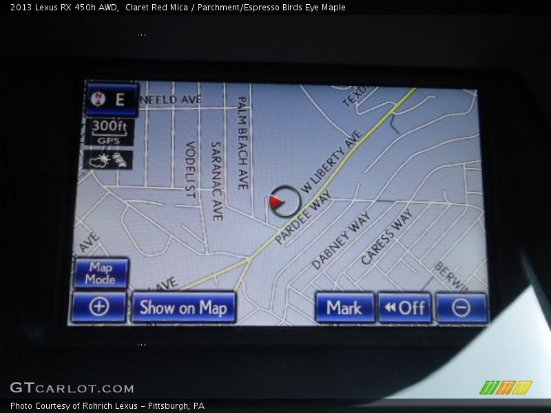 Claret Red Mica / Parchment/Espresso Birds Eye Maple 2013 Lexus RX 450h AWD