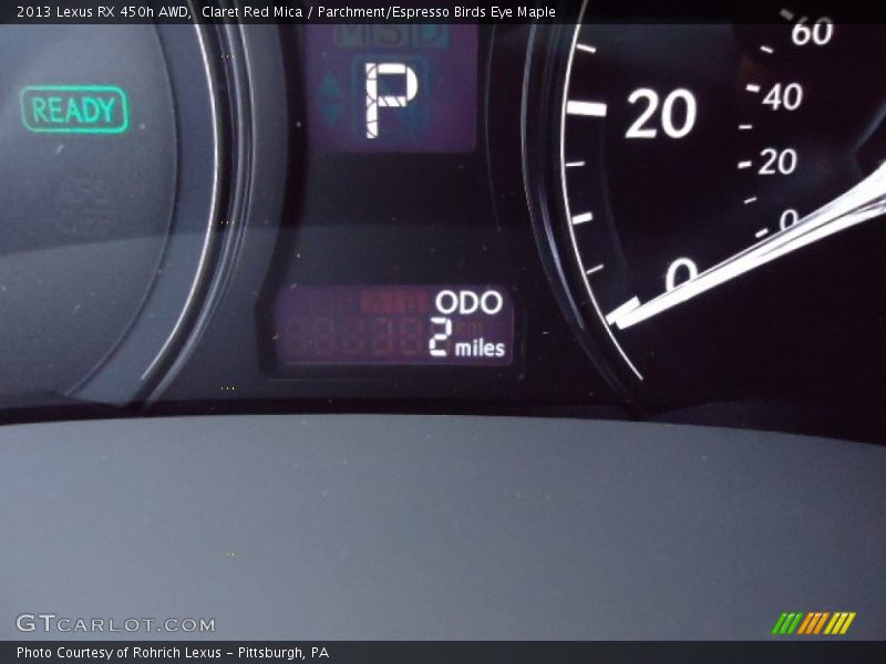 Claret Red Mica / Parchment/Espresso Birds Eye Maple 2013 Lexus RX 450h AWD