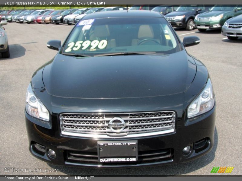 Crimson Black / Caffe Latte 2010 Nissan Maxima 3.5 SV