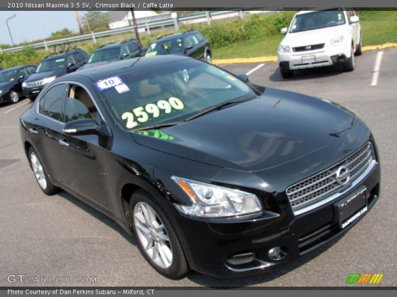 Crimson Black / Caffe Latte 2010 Nissan Maxima 3.5 SV