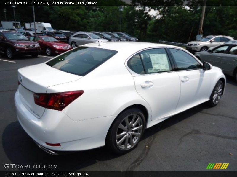 Starfire White Pearl / Black 2013 Lexus GS 350 AWD