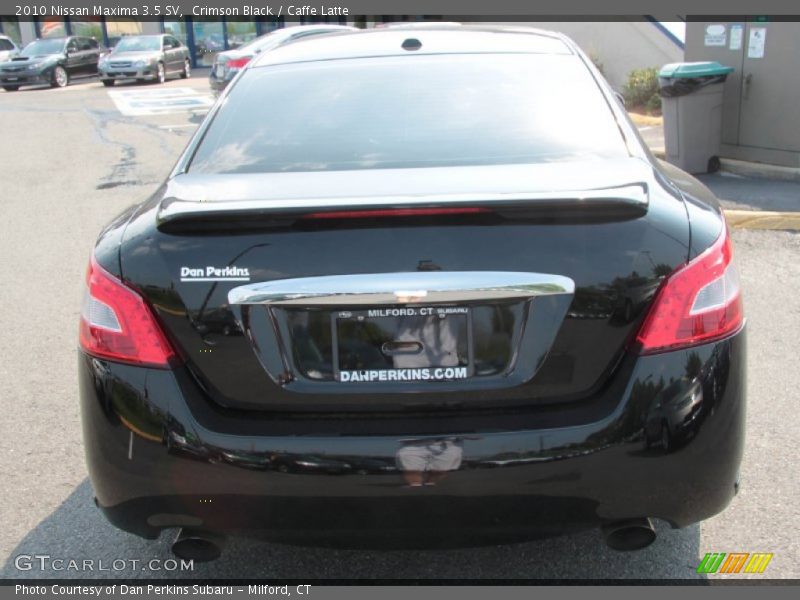 Crimson Black / Caffe Latte 2010 Nissan Maxima 3.5 SV