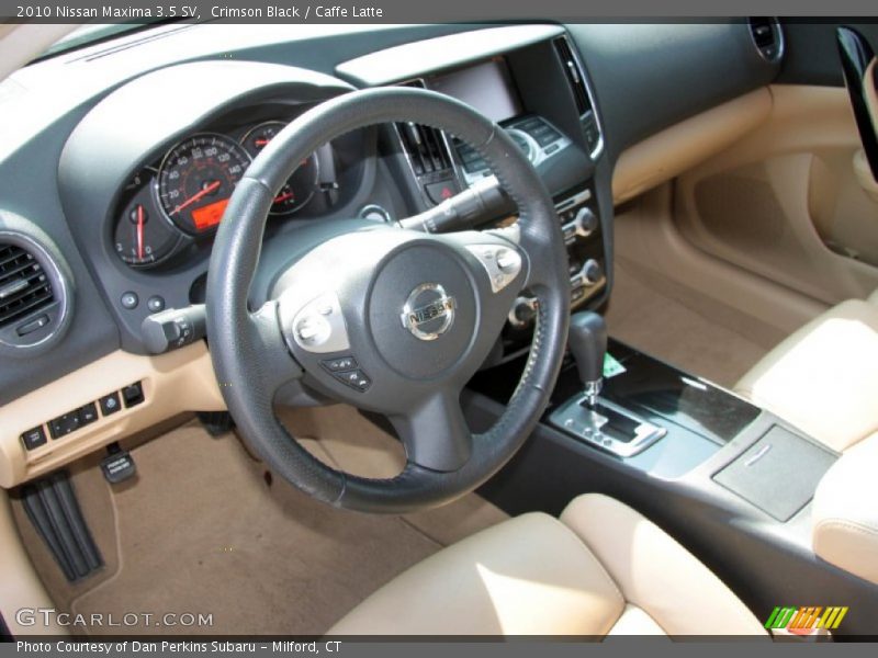 Crimson Black / Caffe Latte 2010 Nissan Maxima 3.5 SV