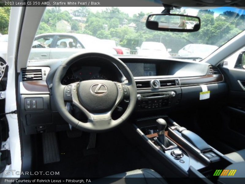 Starfire White Pearl / Black 2013 Lexus GS 350 AWD