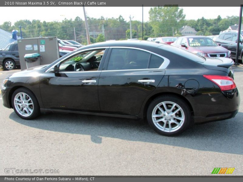 Crimson Black / Caffe Latte 2010 Nissan Maxima 3.5 SV