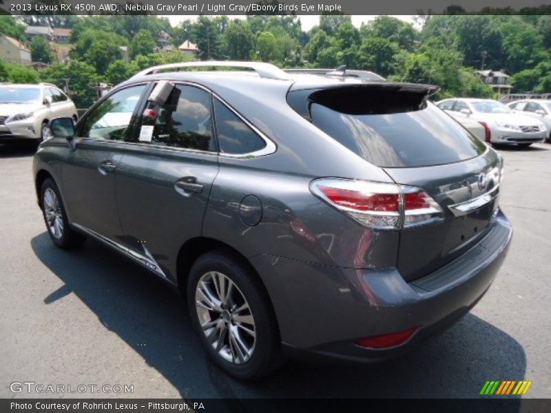 Nebula Gray Pearl / Light Gray/Ebony Birds Eye Maple 2013 Lexus RX 450h AWD