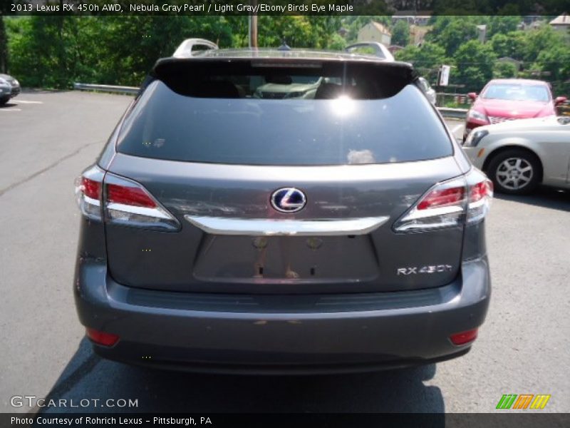 Nebula Gray Pearl / Light Gray/Ebony Birds Eye Maple 2013 Lexus RX 450h AWD
