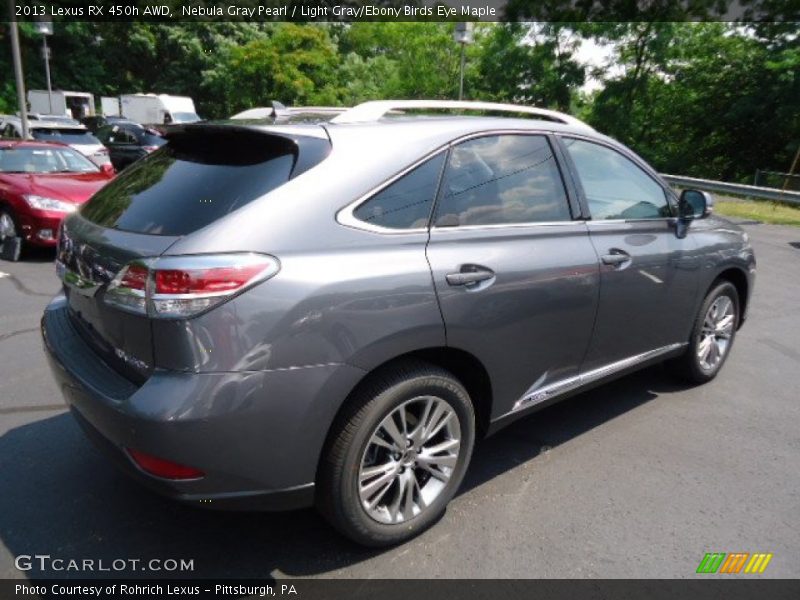 Nebula Gray Pearl / Light Gray/Ebony Birds Eye Maple 2013 Lexus RX 450h AWD